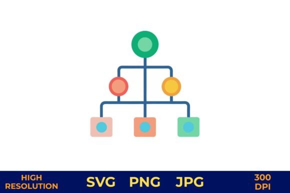 Decision Tree Flowchart Icon: A Versatile Graphic for Business and Creative Projects