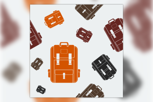 Flat Style School Bag Seamless Pattern: A Graphics Asset for Creative Sellers