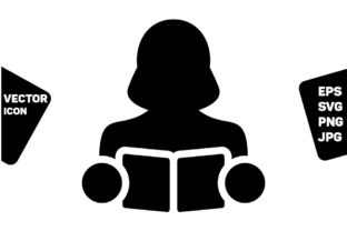 Professor Icon Vector Female Student: A Versatile Graphic for Handmade Creations