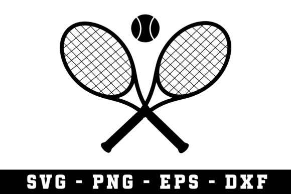 Tennis Racket Ball SVG Cut Files: A Modern Design Asset for Creative Publishing